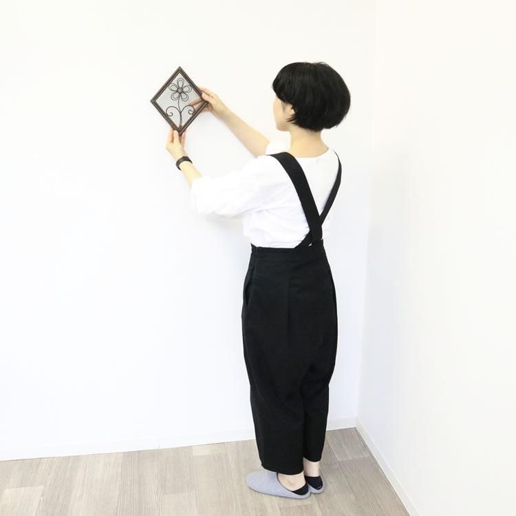 【壁飾り】販促品、ノベルティーにも♪ 壁飾り 壁掛け 花 ひし形 インテリア 壁掛け アート モダン おしゃれ シンプル モダン アジアン アンティーク