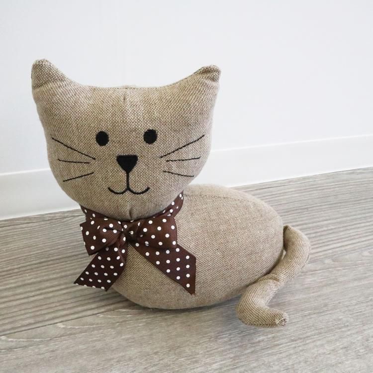【ドアストッパー】ドアストッパー ブックエンド ぬいぐるみ 猫 販促品、ノベルティーにも♪ インテリア 壁掛け アート モダン おしゃれ シンプル モダン アジアン アンティーク
