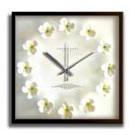 《掛時計》Plumeria Clock White（プルメリアクロック/ホワイト）