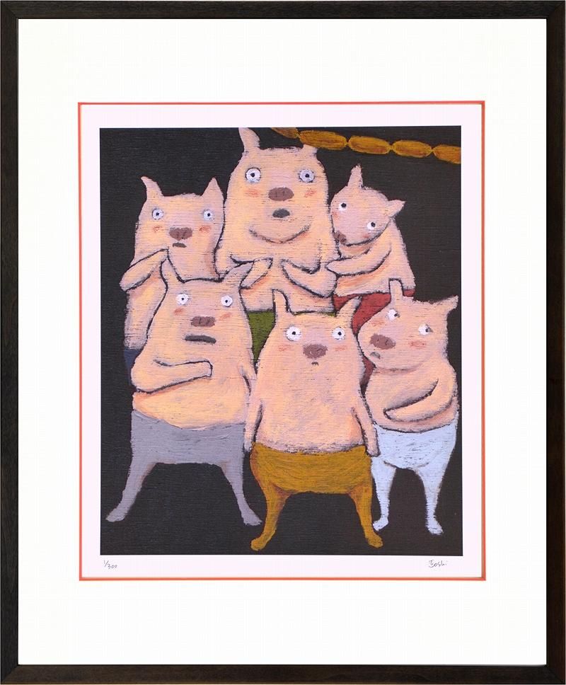 【絵画】まつもととしこ ウインナーの冒険