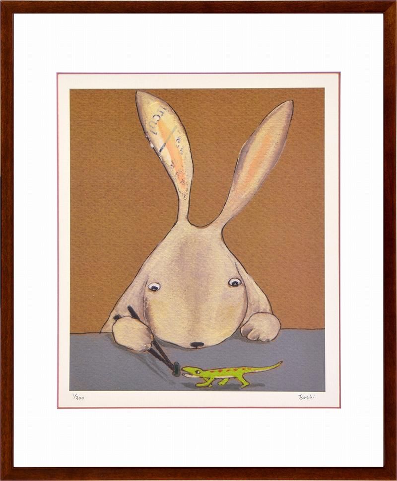 【絵画】まつもととしこ ご飯だよ