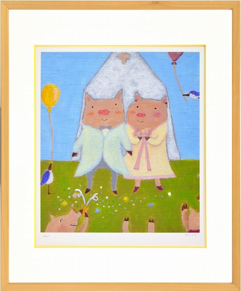 【絵画】まつもととしこ 結婚式