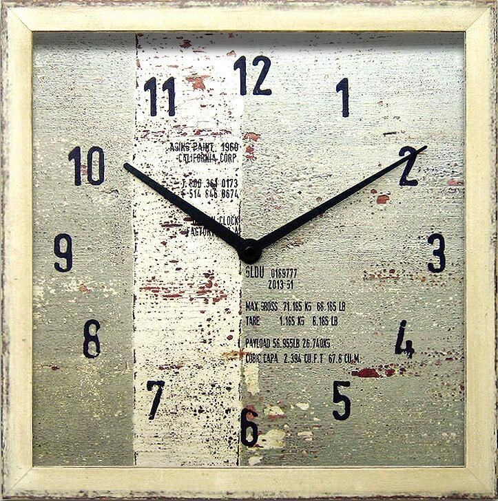 《時計 壁掛け》Surf Clock Square 4(サーフクロック スクエア4)