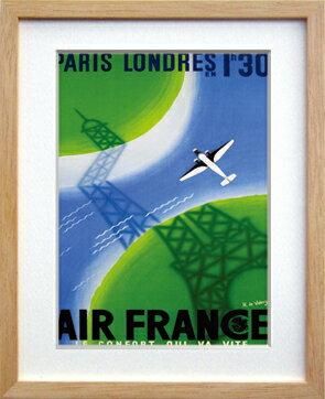 《ポスターフレーム》Air Line Pari-London(エアライン パリ ロンドン)(ゆうパケット)