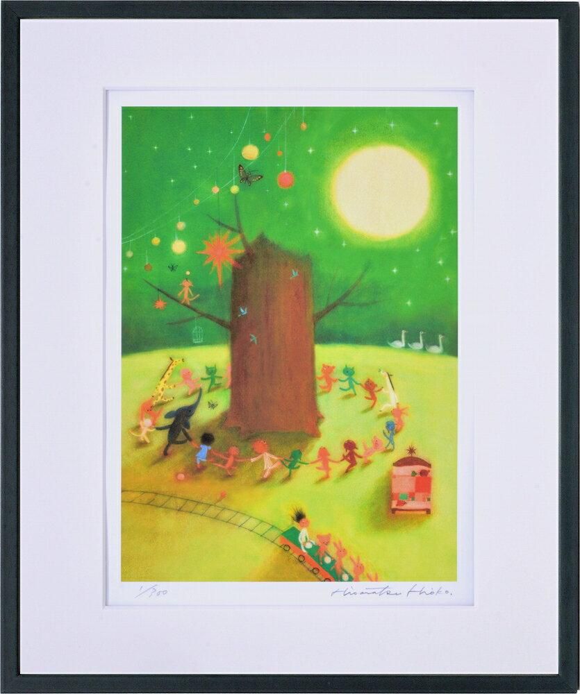 《絵画》久松 ひろこ 真夜中の集会
