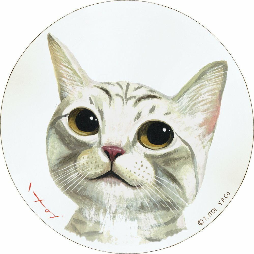 【壁掛け】糸井忠晴 木製ラウンドアート「ブリ(Mサイズ)」