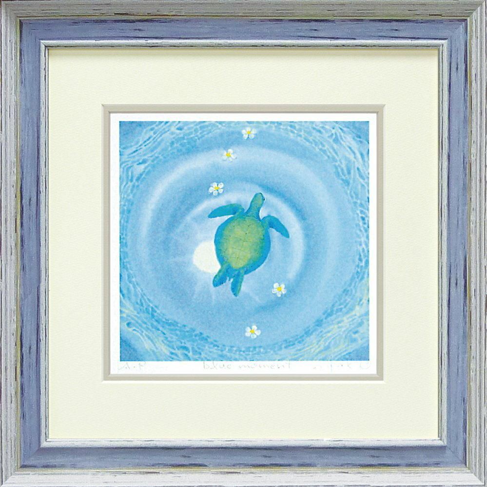 【絵画 壁掛け】くりのき はるみ「blue moment」