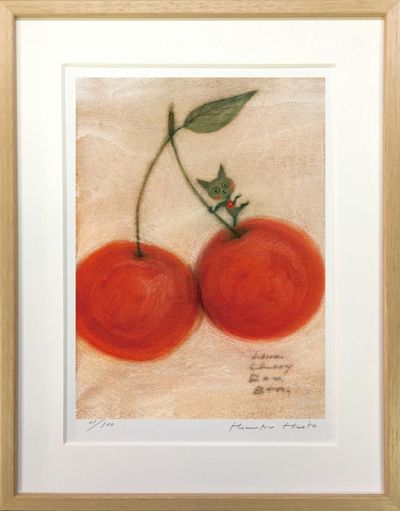 《絵画》 久松ひろこ チェリーボンボン (Hiroko HisamatsuCherry bon bon!)