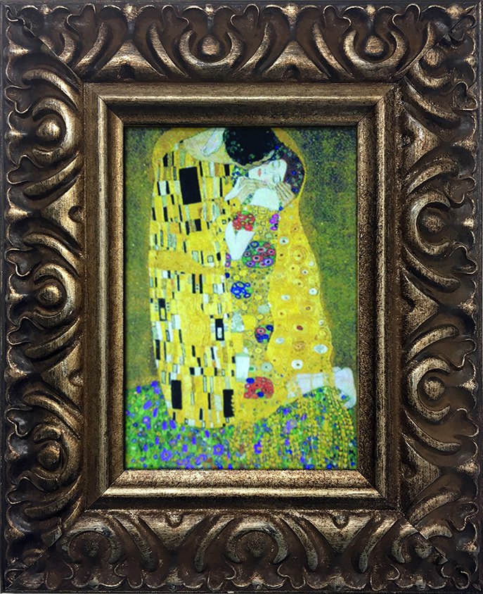 名画 クリムト 接吻 せっぷん Famous Artist Mini Klimt The Kiss 絵画や壁掛け販売 日本唯一の風景専門店 R あゆわら