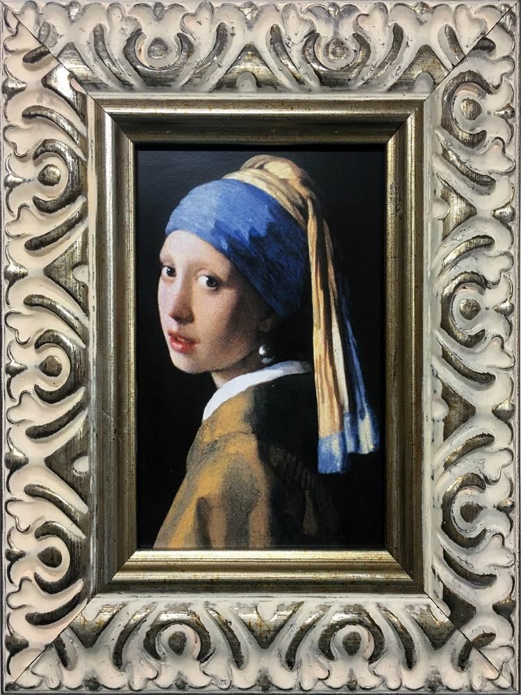 《名画》 フェルメール 真珠の耳飾りの少女 (Famous Artist Mini Vermeer Girl with a Pearl Earring)