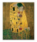 《名画キャンバスアート》グスタフ・クリムト 接吻 (Gustav Klimt)
