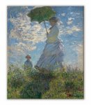 《名画キャンバスアート》クロード・モネ 散歩、日傘をさす女 （Claude Monet）