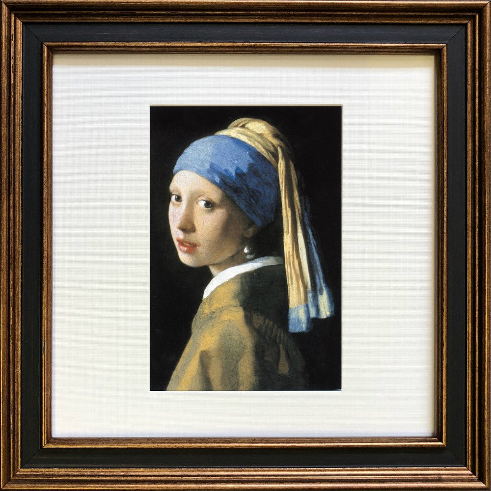 名画アートフレーム》フェルメール 真珠の耳飾りの少女(Vermeer )(ゆう 