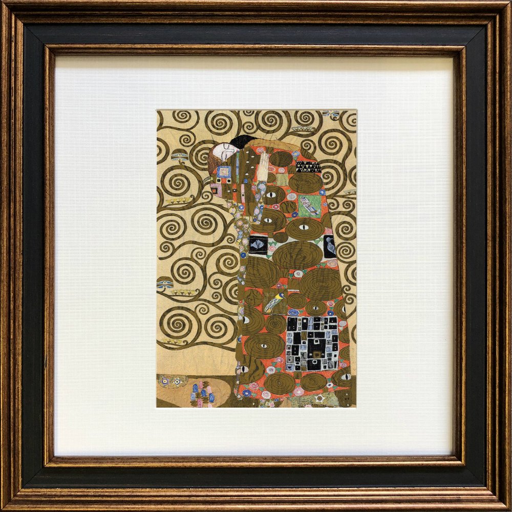 名画アートフレーム》クリムト 抱擁(Klimt )(ゆうパケット) - 絵画や 