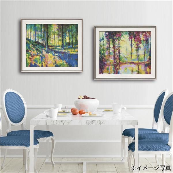 絵画 ダグ イートン「ステイプル エッジ ウッド」/インテリア 壁掛け 額入り 油絵 ポスター アート アートパネル リビング 玄関 プレゼント モダン アートフレーム おし