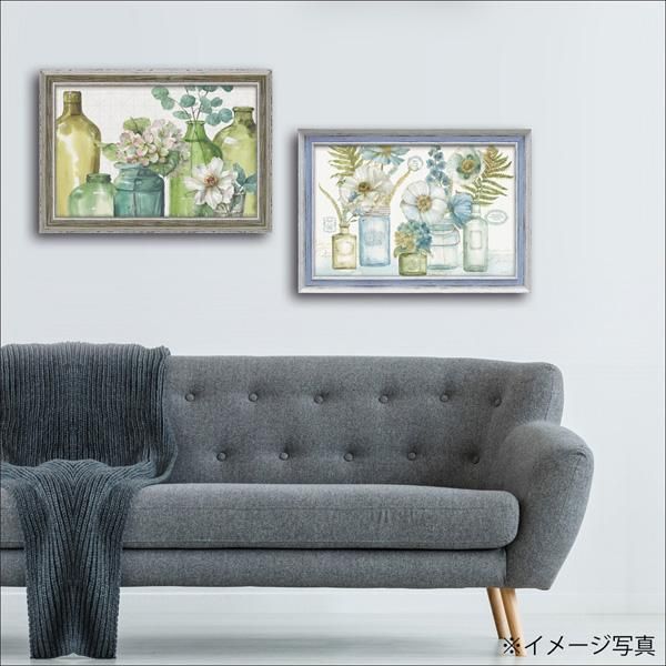 絵画 リサ オーディット「マイ グリーンハウス ブーケ」/インテリア 壁掛け 額入り 油絵 ポスター アート アートパネル リビング 玄関 プレゼント モダン アートフレーム おしゃれ 飾る
