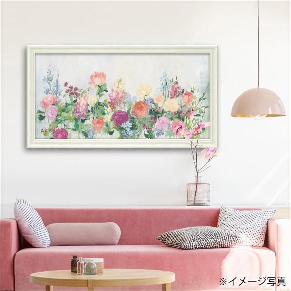 絵画 ジュリア プリントン「カッティング ガーデン」/インテリア 壁掛け 額入り 油絵 ポスター アート アートパネル リビング 玄関 プレゼント モダン アートフレーム おしゃれ 飾る