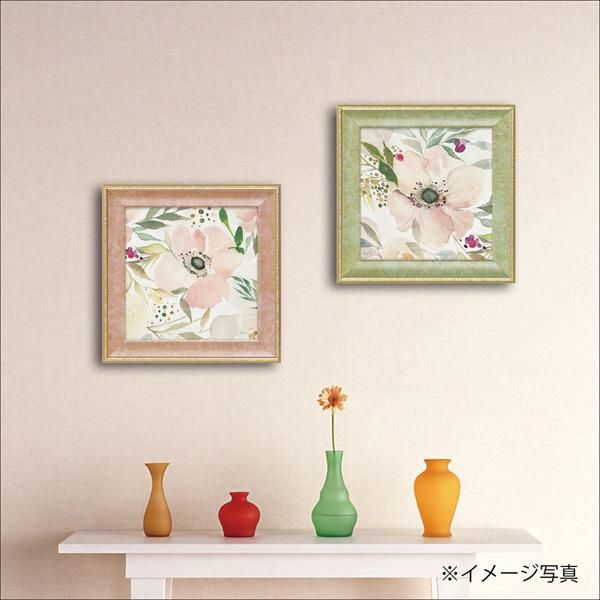 絵画 ゆうパケット ミニゲル アートフレーム クリスティ ライス「ジョイ オブ ホワイト2」/ギフト かわいい