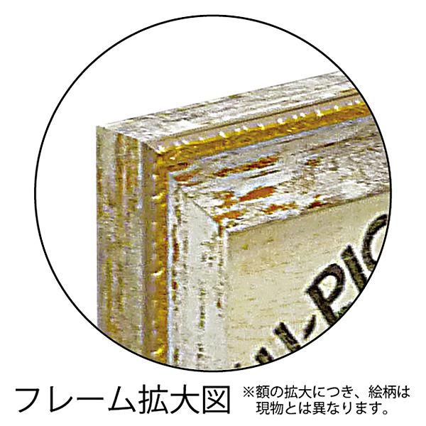 絵画 ゆうパケット ミニゲル アートフレーム リサ オーディット「レインボー シード フラワー」/額入り