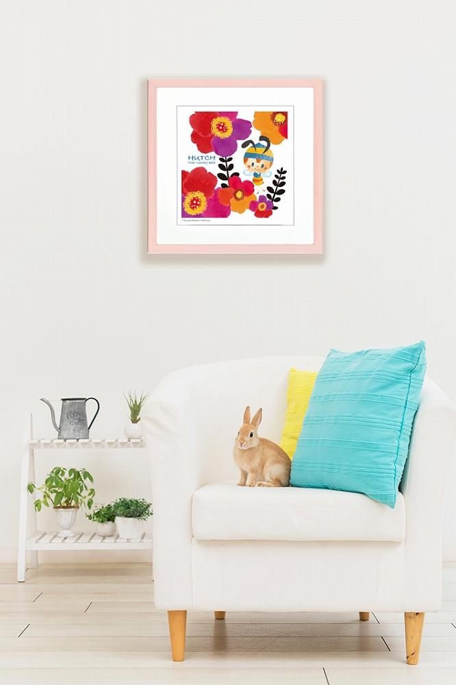 絵画》昆虫物語みなしごハッチ ポーチュラカ(400x400mm) はり 絵画》昆虫物語みなしごハッチ ポーチュラカ(400x400mm) はり