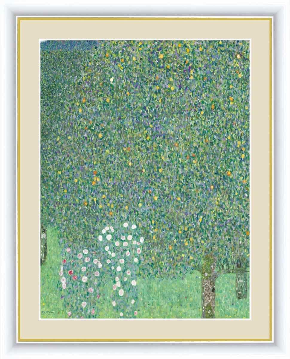 名画 油絵 木々の下の薔薇 グスタフ クリムト 手彩仕上 高精細巧芸画 Mサイズ