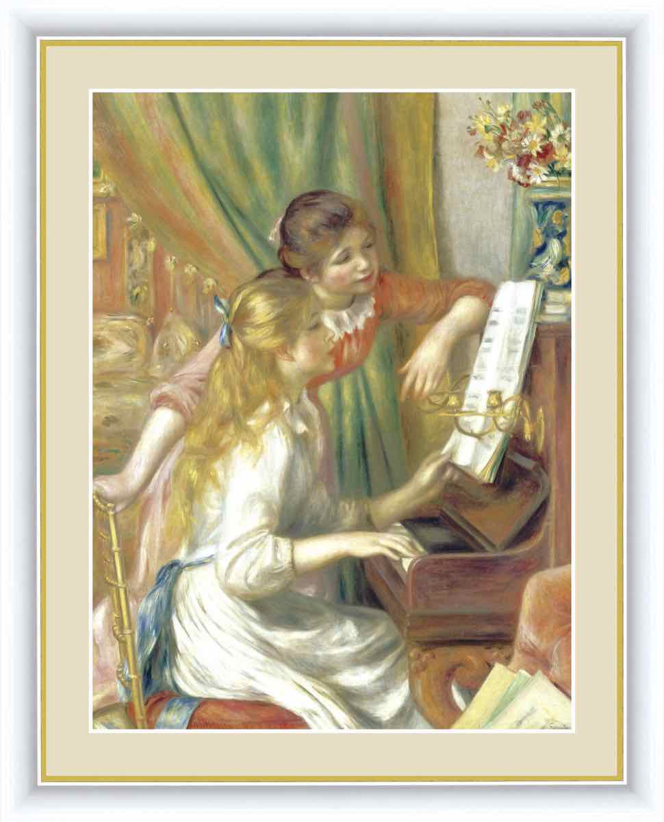 絵画「ピアノを弾く白人少年」F4・油彩画・原画・裏紐付き - 美術品