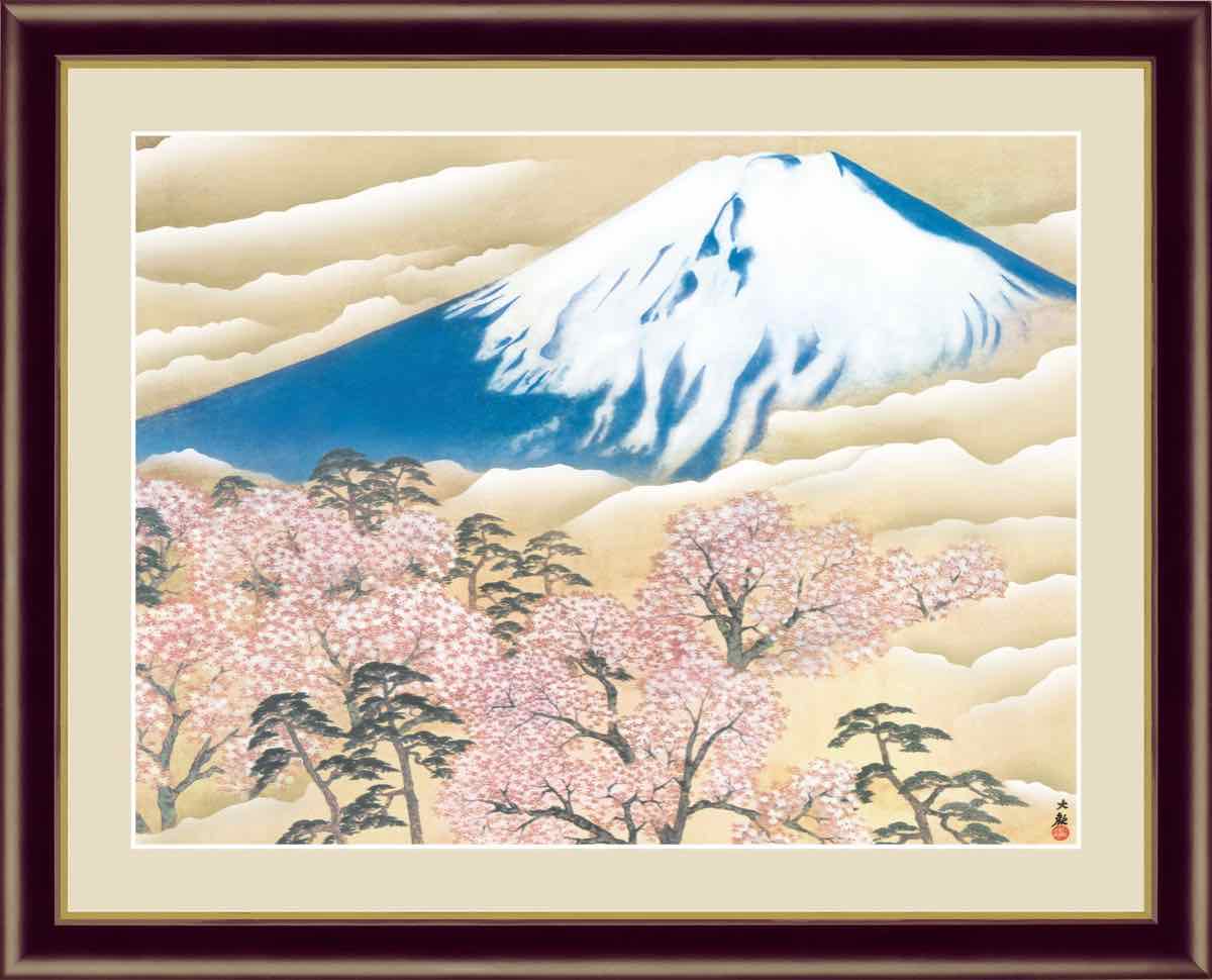 絵画 日本画 富士山