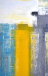 絵画 アートパネル 青緑と黄の抽象画 アート 壁掛け 飾る キャンバス リビング 玄関 インテリア プレゼント ギフト 抽象画 デザイン 3Lサイズ