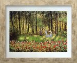 《名画アートフレーム》芸術家の家族、庭にて クロード・モネ(Claude Monet)