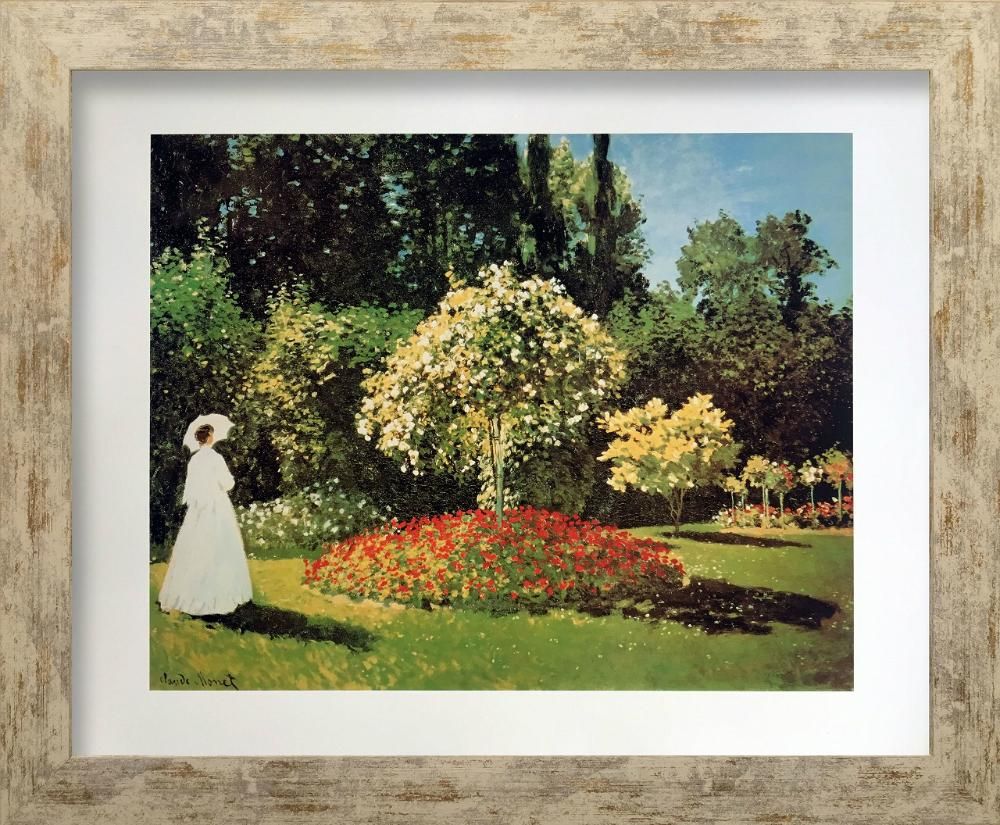 名画アートフレーム 庭の女 クロード モネ Claude Monet 絵画や壁掛け販売 日本唯一の風景専門店 R あゆわら