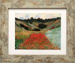 《名画アートフレーム》くぼ地のヒナゲシ畑、ジヴェルニー近郊 クロード・モネ(Claude Monet)