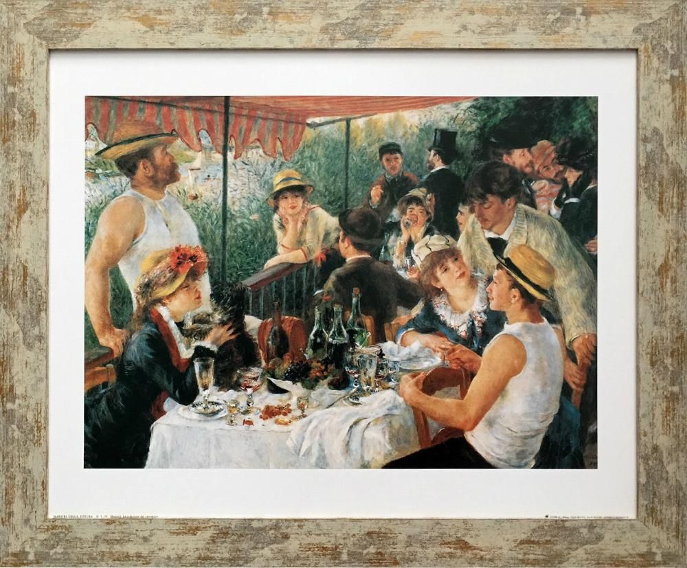 《名画アートフレーム》舟遊びをする人々の昼食 ピエール=オーギュスト・ルノワール(Pierre-Auguste Renoir)
