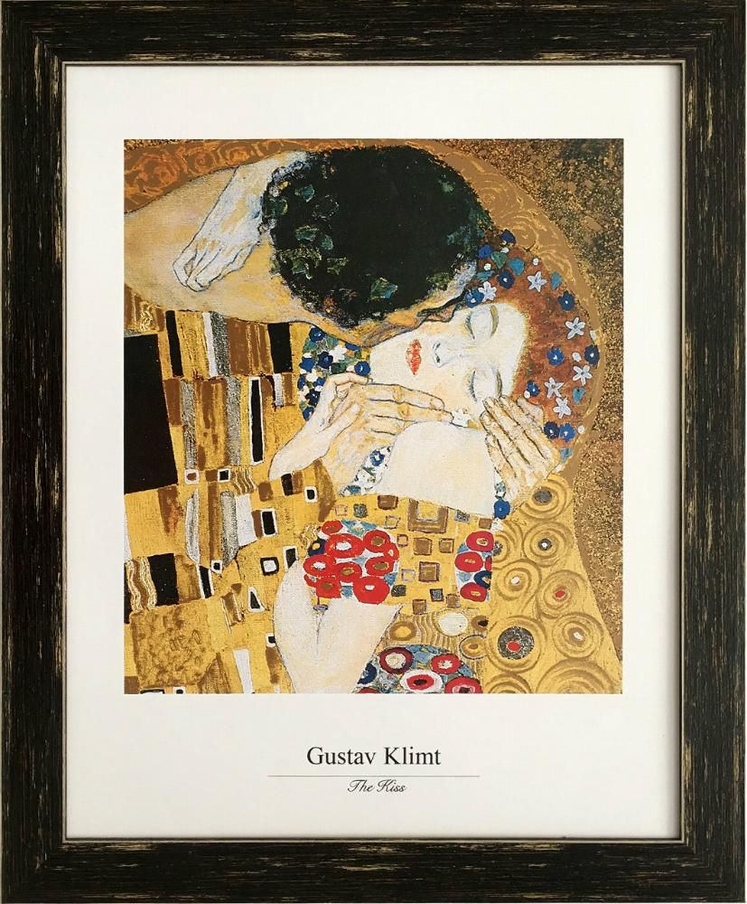《名画アートフレーム》接吻 グスタフ・クリムト(Gustav Klimt)