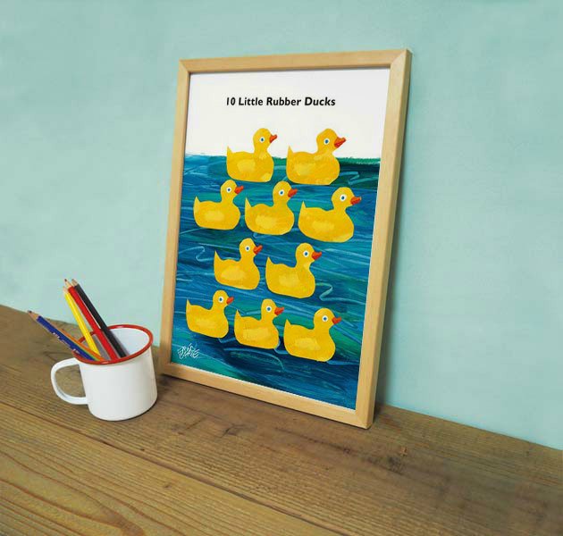 絵画》10匹のおもちゃのあひるの物語(10 Little Rubber Ducks