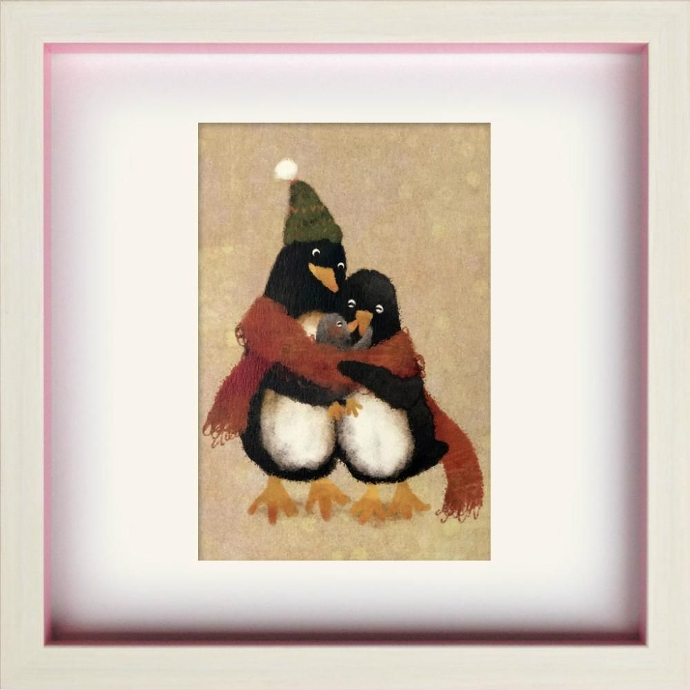 《絵画》ゆうパケット ペンギン だいすき 菜生(nao) スクエアフレーム