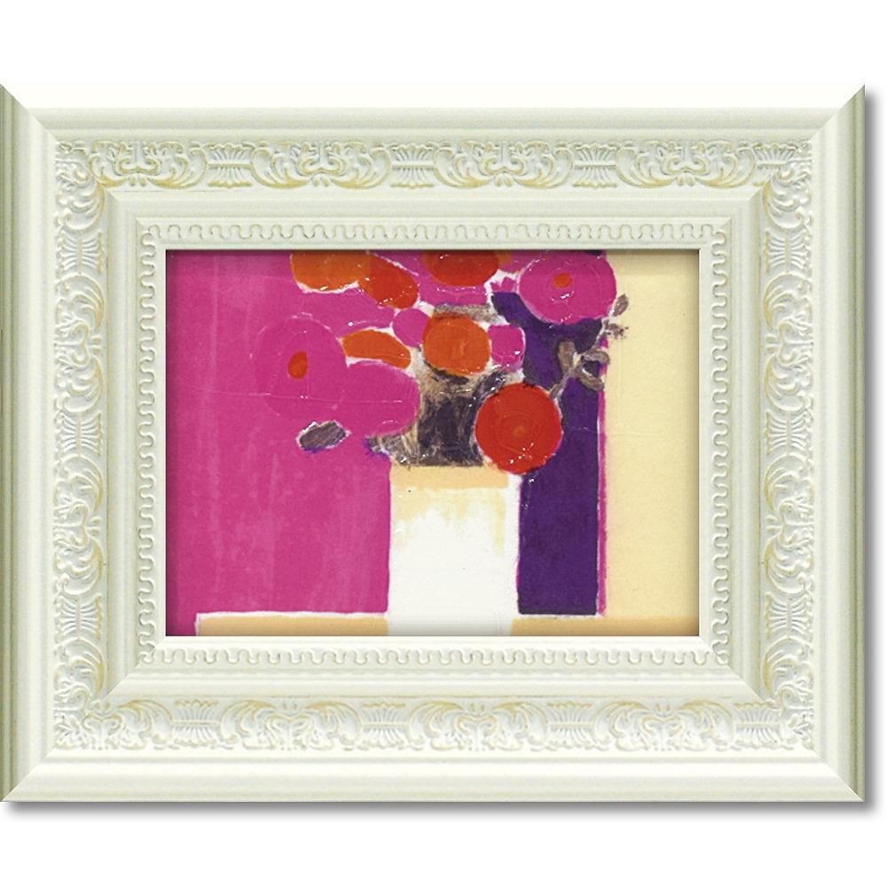絵画 ベルナール カトラン「ピンクの花束」 インテリア 額入り 絵画 絵 飾る 花 壁掛け アート リビング 玄関 トイレ 壁飾り 癒やし プレゼント 風景 引越 新築 お祝い 植物