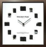 《掛け時計》ディスプレイ クロック チョコレートスタイル