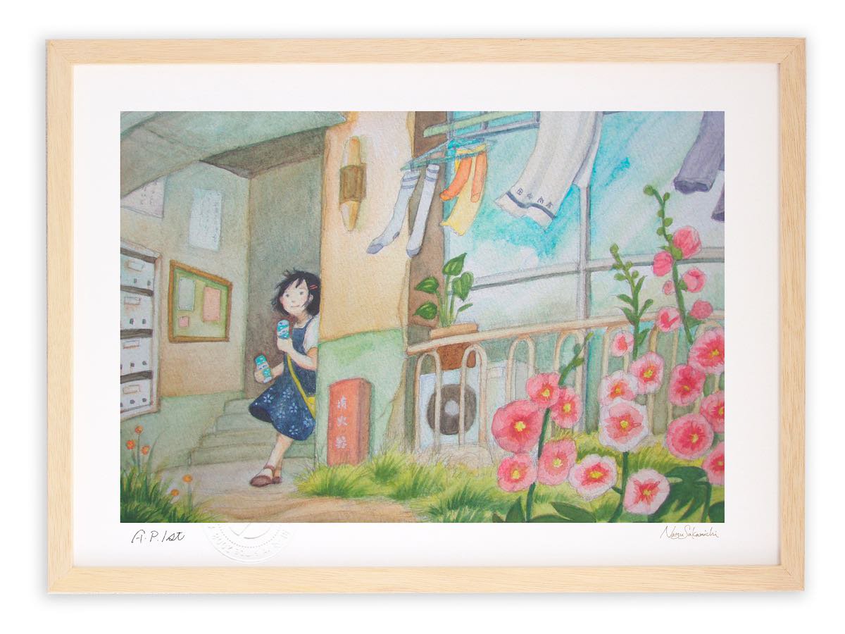 情景画》待ち合わせ(坂道なつ)(レンタル対象) - 絵画や壁掛け販売