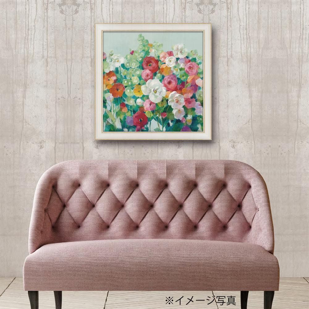 絵画 ダンフイ ナイ「ジューン ビューティー」 アートフレーム 巣ごもり リビング 玄関 インテリア 壁掛け 額付き 額入り 額装込 プレゼント 花 フラワー ギフト 御祝 模様替え 癒し