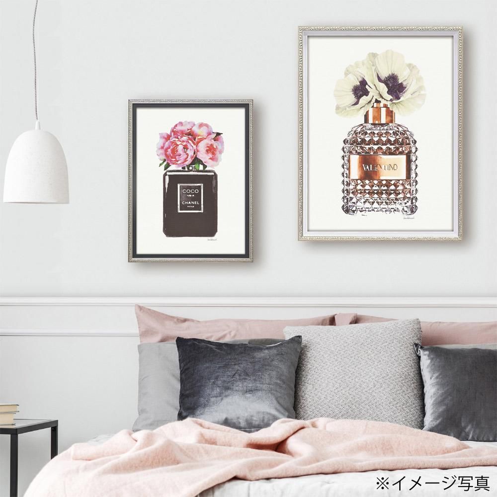 絵画 オマージュ キャンバスアート「ブロンズ パフューム ポピー(Mサイズ)」 アートフレーム 巣ごもり インテリア 絵 飾る おしゃれ 壁掛け 額入り モダン アート フレーム リビング 玄関