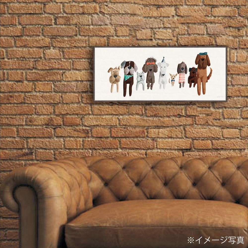 絵画 ベッキー ソーンズ「ピクニック ドッグ3」 壁掛け 額入り