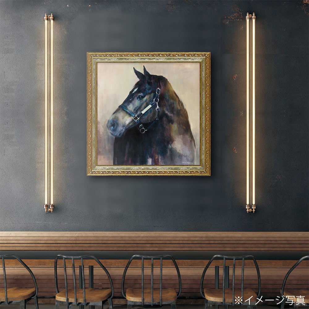 絵画 マリリン ハーゲマン「リッチ ライト」 壁掛け 額入り 馬 アート