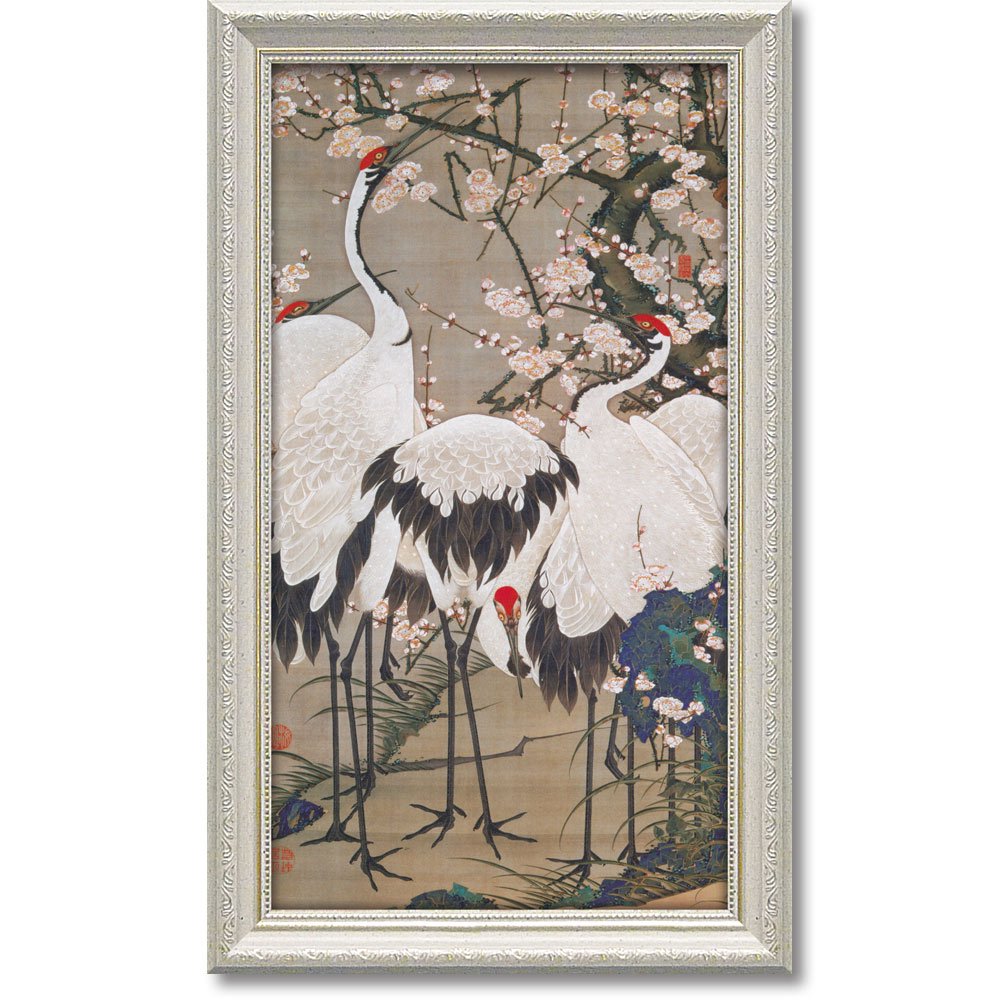 鶴の日本画の掛け軸…和風のお部屋に