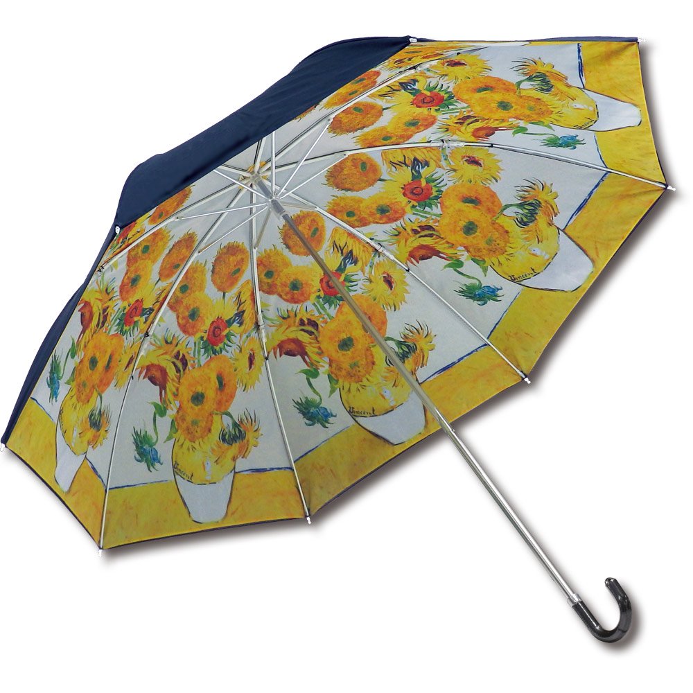 ファッションの 折り畳み傘 晴雨兼用 濃い水色 雨傘 日傘 無地