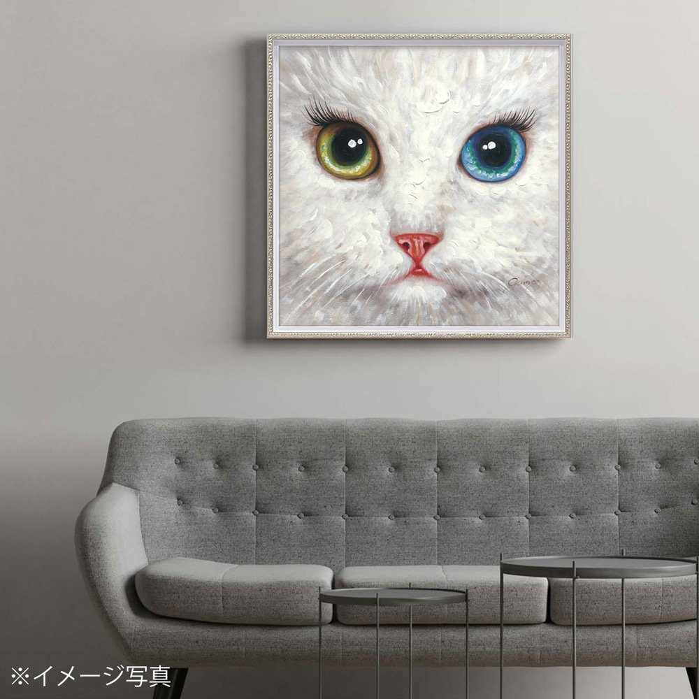 白猫 オイルペイントアートフレーム 『サイバーパンク - www ...