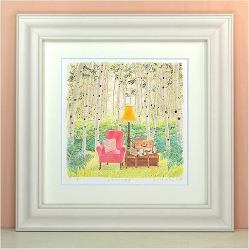 《絵画 水彩画》journey〔栗乃木ハルミ くりのきはるみ 〕ジャーニー