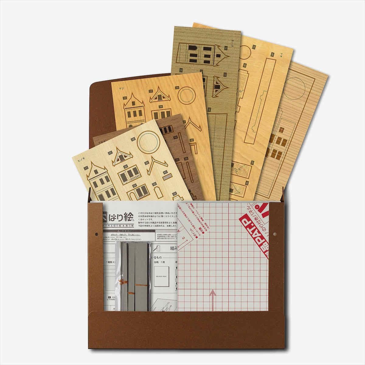 本格木工細工 木はり絵手作りキット「サンフランシスコ」 ミディアムレベル ゆうパケット 額なし 絵画 アート