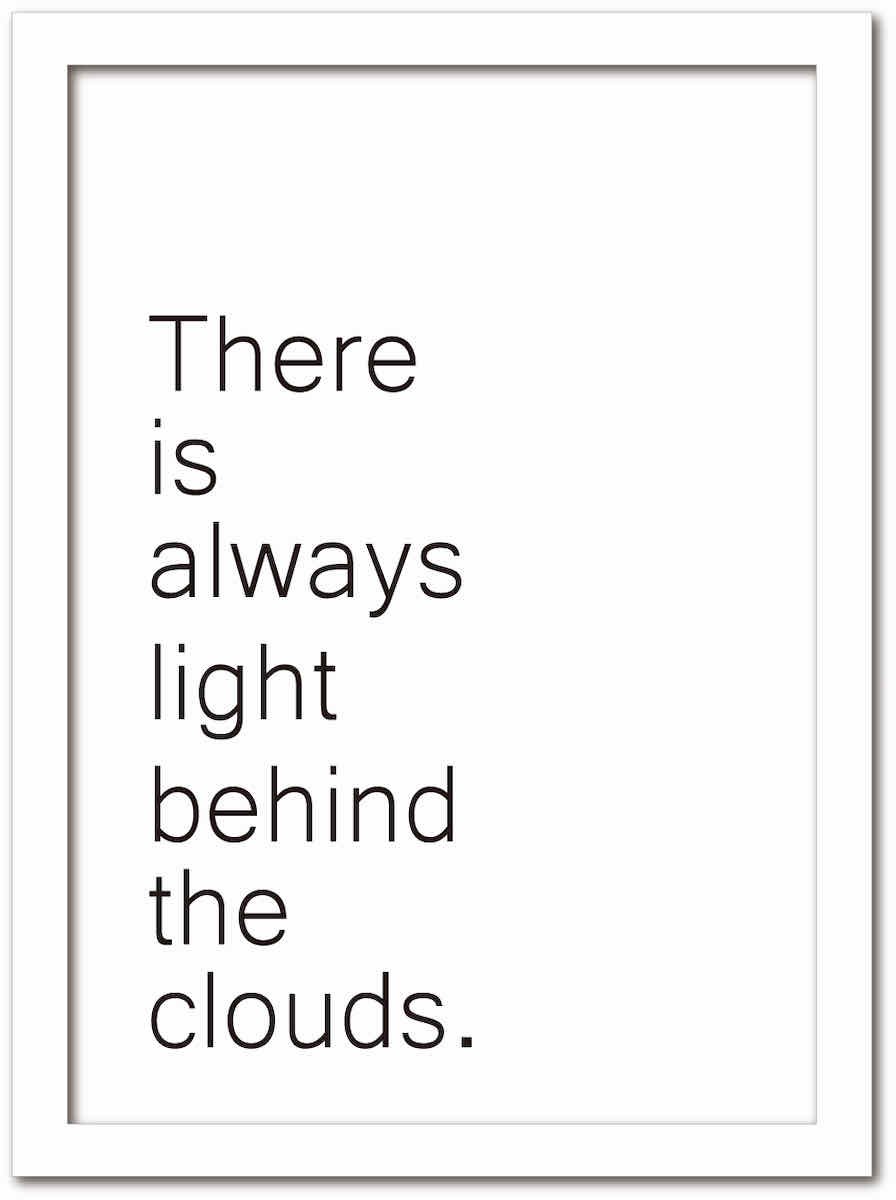 アートフレーム タイポグラフィー9 雲のさきは いつもあおぞら ルイーザ メイ オルコット ホワイトフレーム ゆうパケット Sサイズ 絵画や壁掛け販売 日本唯一の風景専門店 R あゆわら