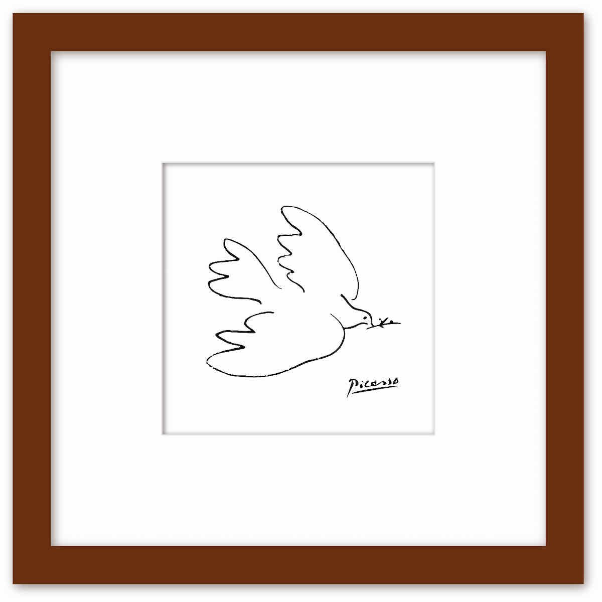 お買得 ピカソのハト（Dove of of Peace）額入り 絵画