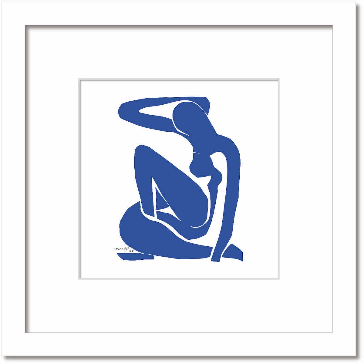 名画 シンプルアート アンリ・マティス 署名入り Nu bleu I Blue Nude1